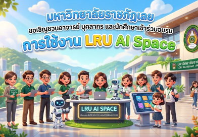  มหาวิทยาลัยราชภัฏเลย ขอเชิญชวนอาจารย์ บุคลากร และนักศึกษาเข้าร่วมอบรมการใช้งาน LRU AI Space